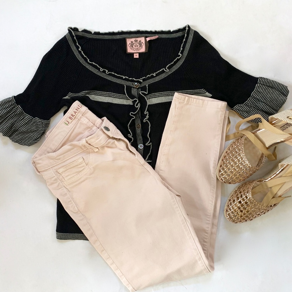 J Brand Blush Mid Rise  Skinny Jeans Sz 30